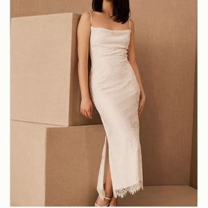 BHLDN AMSALE CONNIE LACE SLIP DRESS